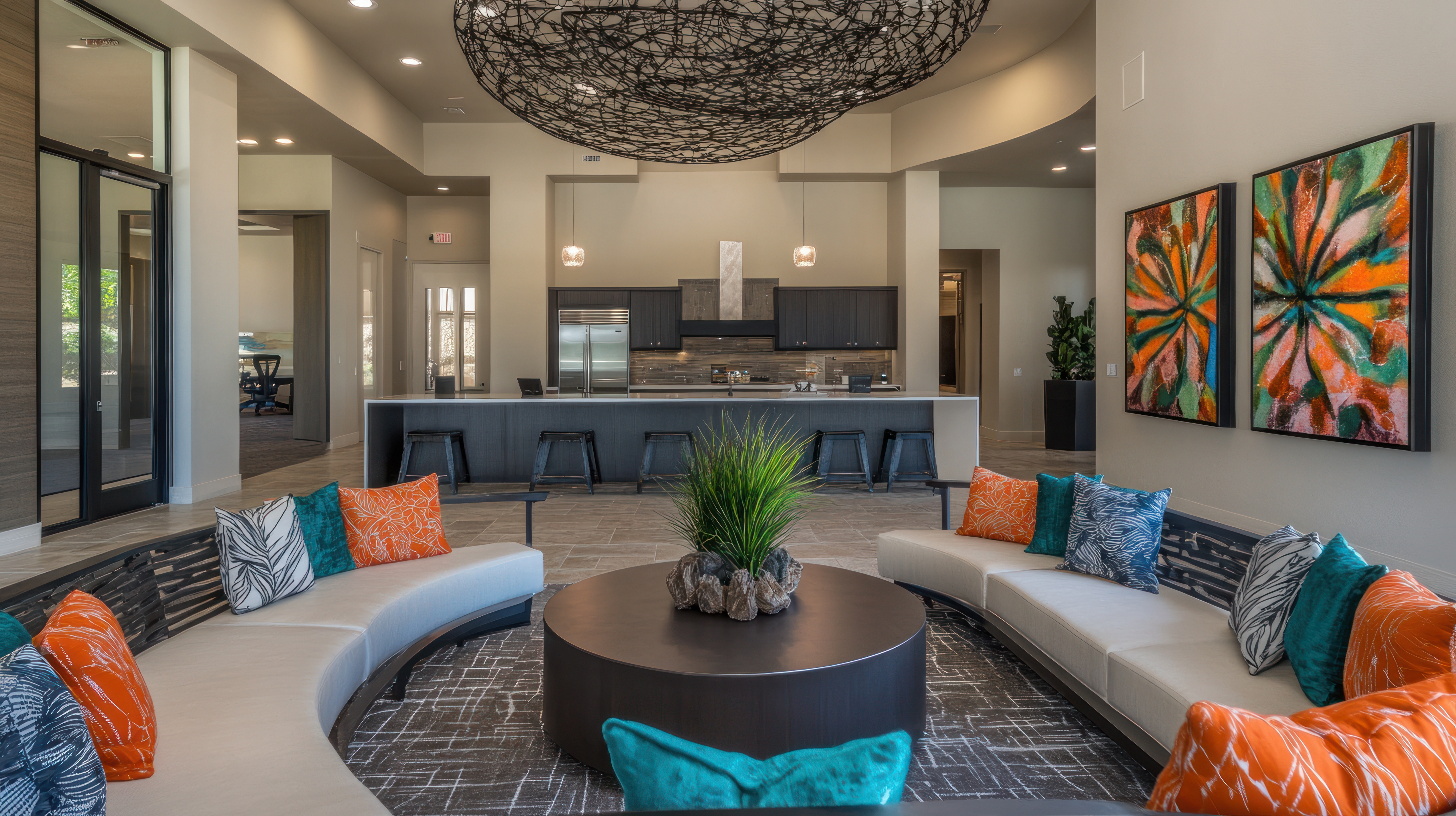 Modern Clubhouse Interior